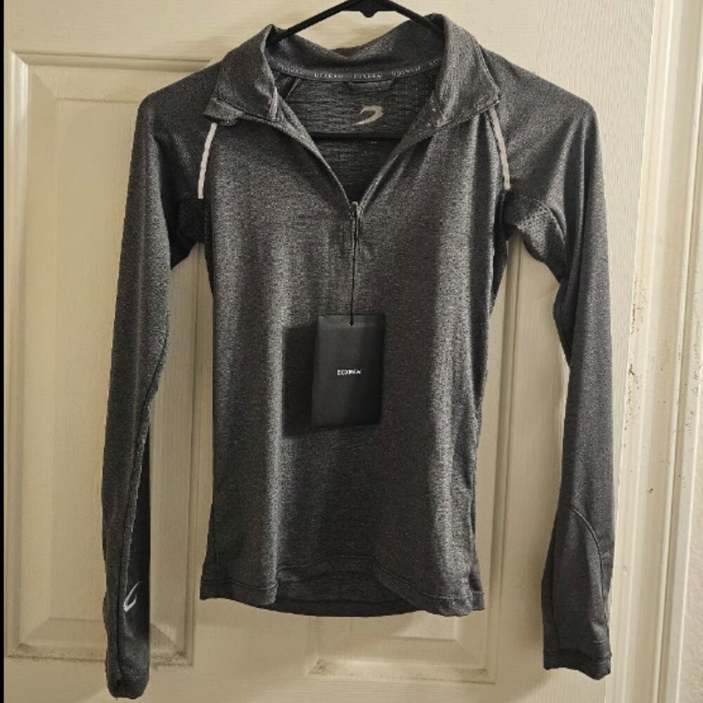 Boxraw Women Perez Quarter Zip Top Grey XS